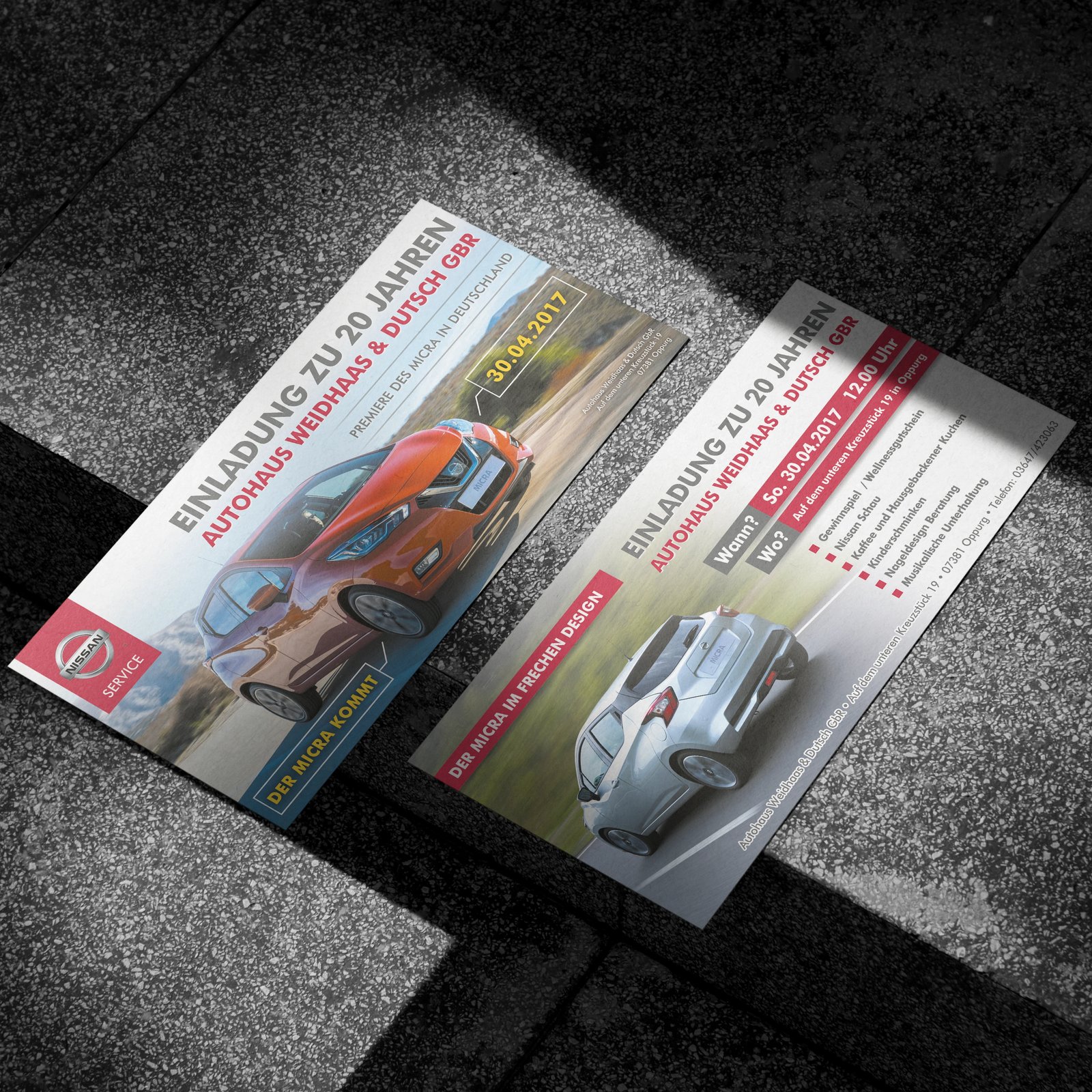 Einladung für Autohaus Weidhaas & Dutsch