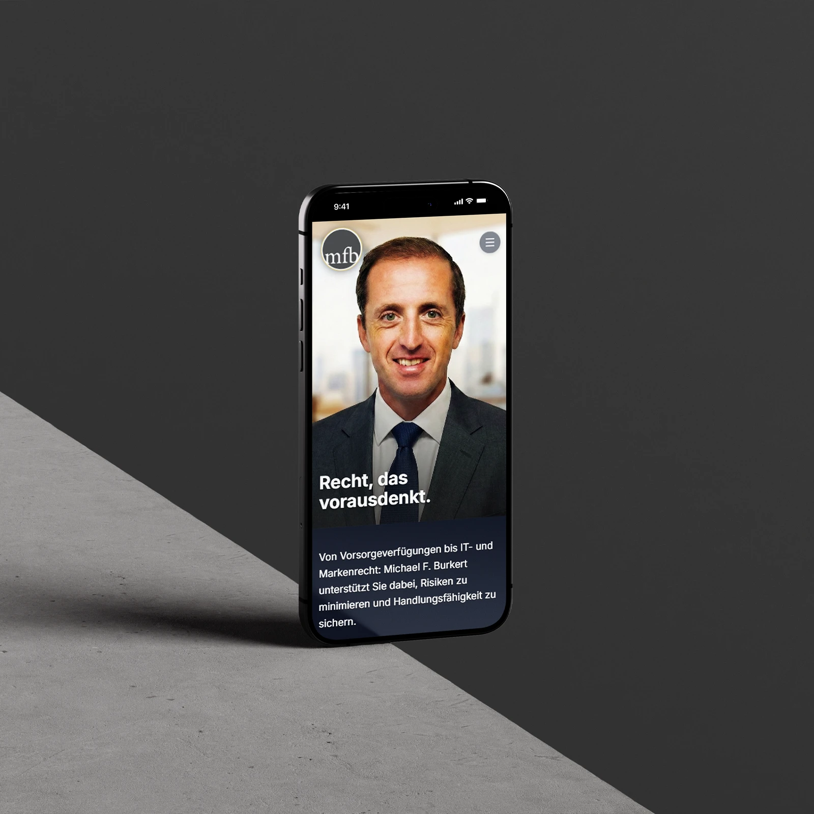 Website für Michael Burkert