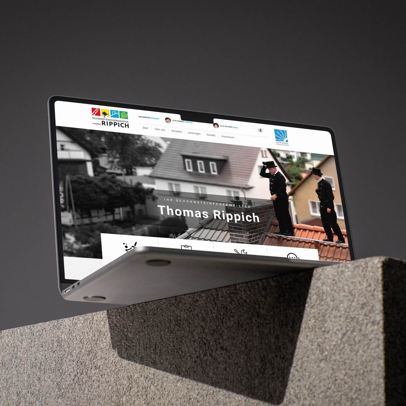 Website für Schornsteinfegermeister Thomas Rippich