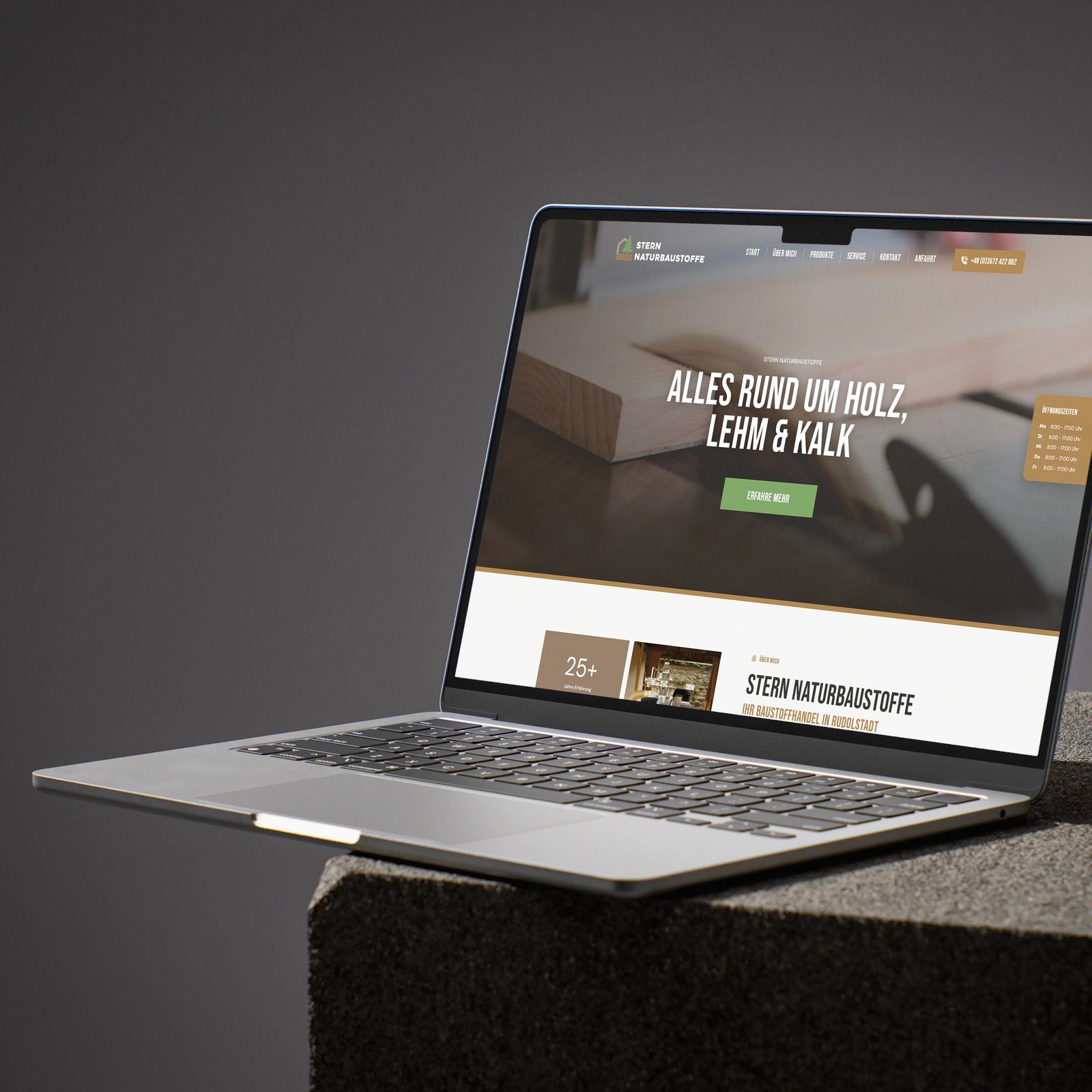Website für Stern Naturbaustoffe