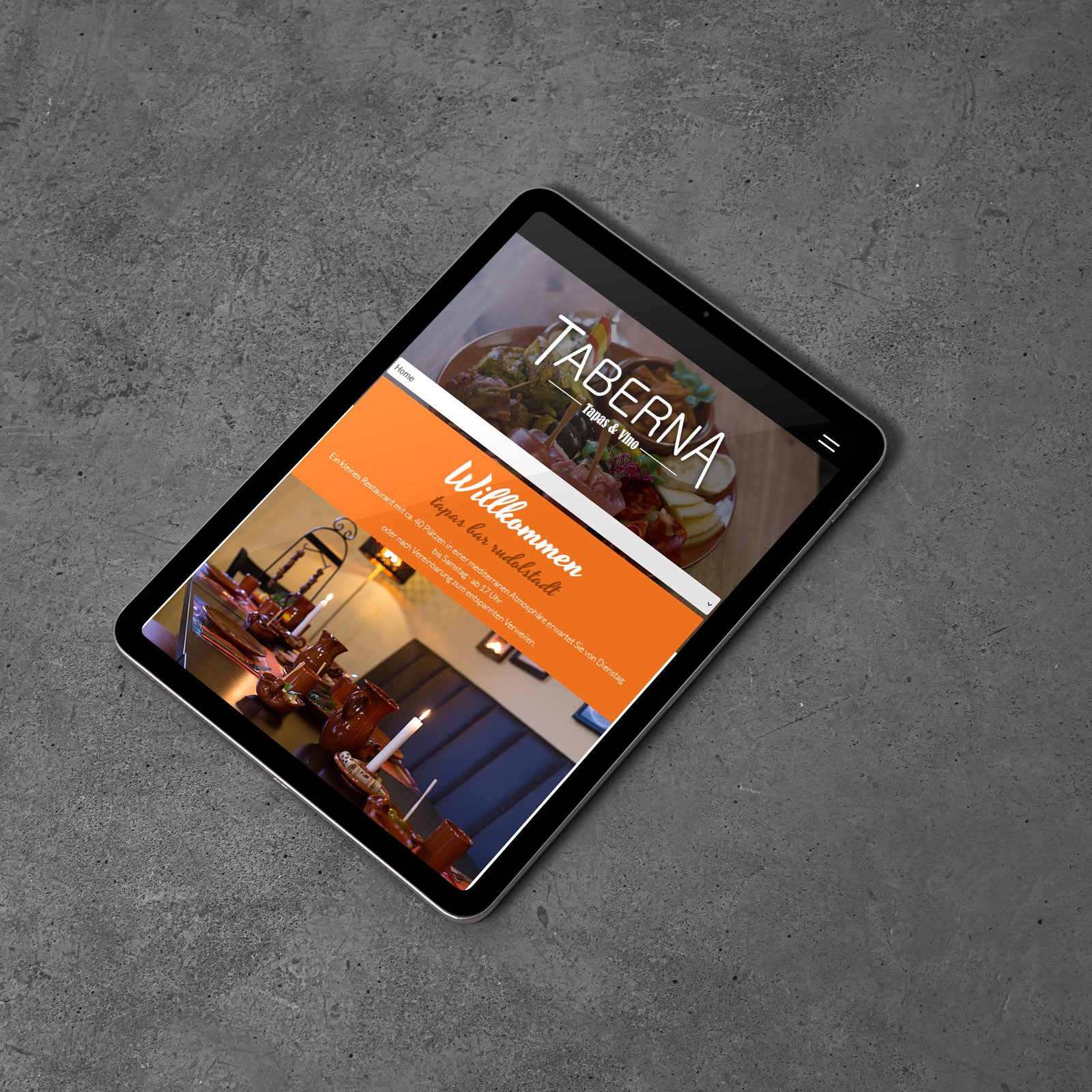 Website für Taberna Tapas Bar Rudolstadt